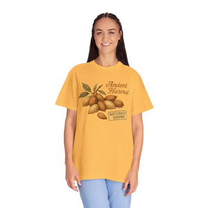 Vintage Almond Graphic Organic Cotton Tee - Eco Chic Style - Dipaliz - T-shirts