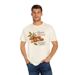 Vintage Almond Graphic Organic Cotton Tee - Eco Chic Style - Dipaliz - T-shirts