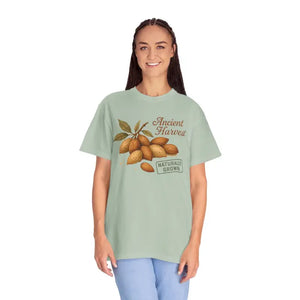 Vintage Almond Graphic Organic Cotton Tee - Eco Chic Style - Dipaliz - T-shirts