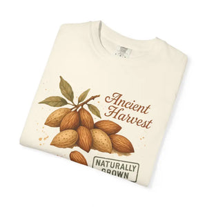 Vintage Almond Graphic Organic Cotton Tee - Eco Chic Style - Dipaliz - T-shirts