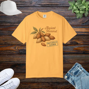 Vintage Almond Graphic Organic Cotton Tee - Eco Chic Style - Dipaliz - Citrus / s - T-shirts