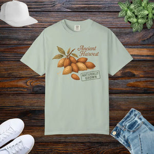 Vintage Almond Graphic Organic Cotton Tee - Eco Chic Style - Dipaliz - Bay / s - T-shirts