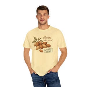 Vintage Almond Graphic Organic Cotton Tee - Eco Chic Style - Dipaliz - T-shirts