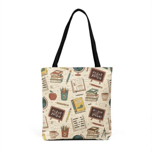 Bags - Vintage Booklover Woven Tote - Library Canvas Bag - Dipaliz