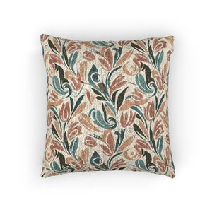 Vintage Botanical Woven Pillow Timeless Garden Charm Dipaliz - Throw Pillows
