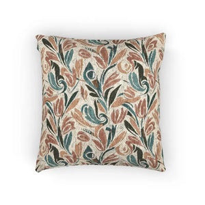 Vintage Botanical Woven Pillow Timeless Garden Charm Dipaliz - Artwork / 17’’ × 18’’ - Throw Pillows