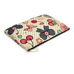 Bags - Vintage Floral Accessory Pouch Vibrant Travel Organizer - Dipaliz