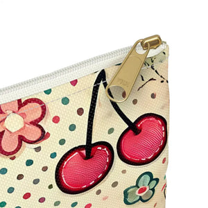 Bags - Vintage Floral Accessory Pouch Vibrant Travel Organizer - Dipaliz