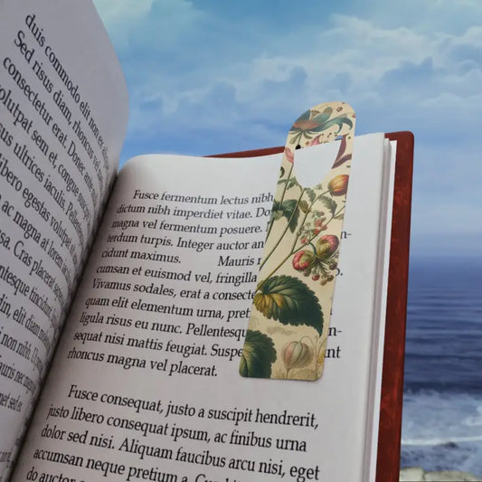 Vintage Floral Aluminum Bookmarks: Elevate Your Read - Accessories