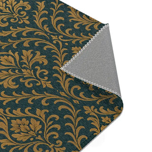 Vintage Floral Area Rug Stain Resistance Boho Chic - Dipaliz - 36’’ × 24’’ - Rugs