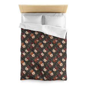 Vintage Floral Duvet Cover - Rustic Rose Microfiber - Dipaliz - Covers