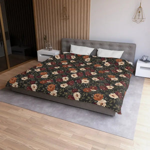 Vintage Floral Duvet Cover - Rustic Rose Microfiber - Dipaliz - Covers