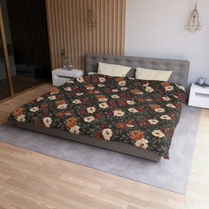 Vintage Floral Duvet Cover - Rustic Rose Microfiber - Dipaliz - Covers