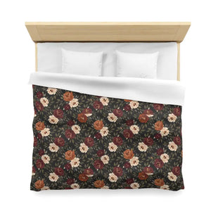 Vintage Floral Duvet Cover - Rustic Rose Microfiber - Dipaliz - Covers