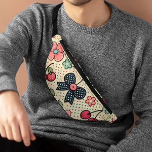 Vibrant Floral Fanny Pack - Groovy Vintage Festival - Dipaliz - Packs