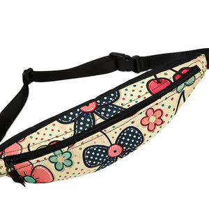 Vibrant Floral Fanny Pack - Groovy Vintage Festival - Dipaliz - Packs