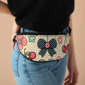 Vibrant Floral Fanny Pack - Groovy Vintage Festival Style - Dipaliz - one Size - Packs
