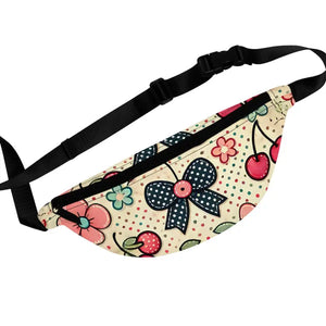 Vibrant Floral Fanny Pack - Groovy Vintage Festival Style - Dipaliz - one Size - Packs