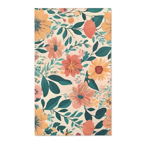 Vintage Flowers Area Rugs – Soft Chenille Decor - Dipaliz