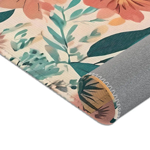 Vintage Flowers Area Rugs – Soft Chenille Decor - Dipaliz