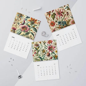 Vintage Flowers Calendar 2026 Wall Planner Matte Grid - Dipaliz - Calendars