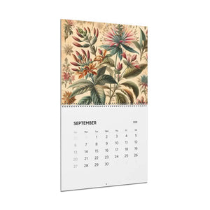 Vintage Flowers Calendar 2026 Wall Planner Matte Grid - Dipaliz - Calendars