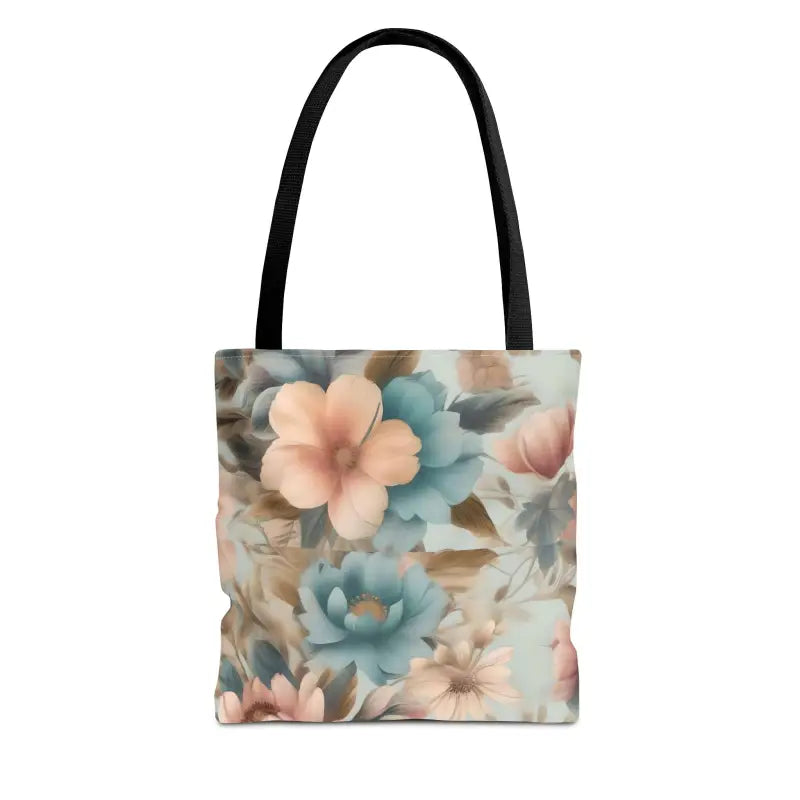 Vintage Flowers Pattern Aop Tote Bag - Bags