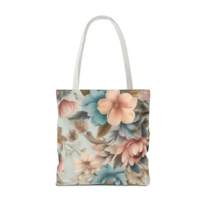 Vintage Flowers Pattern Tote Bag for Bold Statement Style - Dipaliz - Bags
