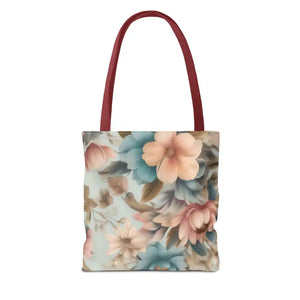 Vintage Flowers Pattern Tote Bag for Bold Statement Style - Dipaliz - Bags