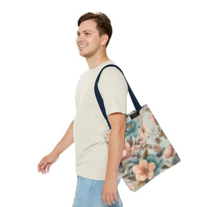 Vintage Flowers Pattern Tote Bag for Bold Statement Style - Dipaliz - Bags