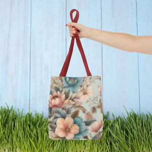 Vintage Flowers Pattern Tote Bag for Bold Statement Style - Dipaliz - Bags