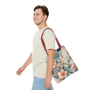 Vintage Flowers Pattern Tote Bag for Bold Statement Style - Dipaliz - Bags