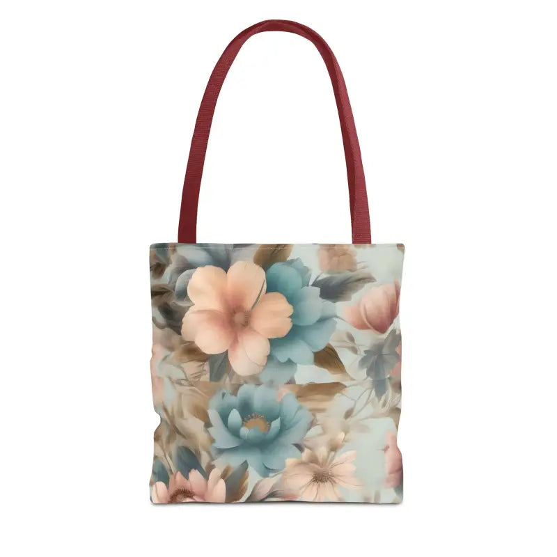 Vintage Flowers Pattern Aop Tote Bag - Bags