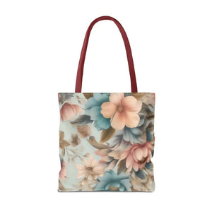 Vintage Flowers Pattern Tote Bag for Bold Statement Style - Dipaliz - Bags