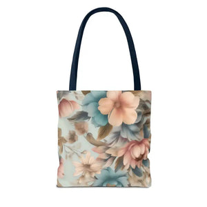 Vintage Flowers Pattern Tote Bag for Bold Statement Style - Dipaliz - Bags
