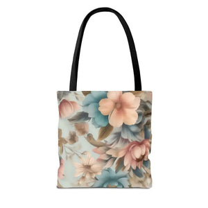 Vintage Flowers Pattern Tote Bag for Bold Statement Style - Dipaliz - Bags