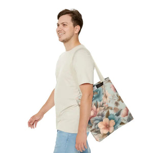 Vintage Flowers Pattern Tote Bag for Bold Statement Style - Dipaliz - Bags