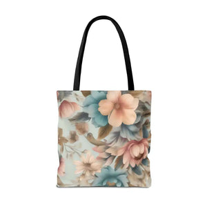 Vintage Flowers Pattern Tote Bag for Bold Statement Style - Dipaliz - Bags