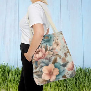 Vintage Flowers Pattern Tote Bag for Bold Statement Style - Dipaliz - Bags