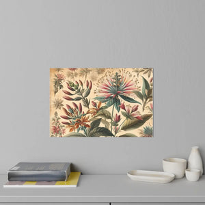 Vintage Flowers Wall Decals – Chic Polyester - Dipaliz - Home Decor