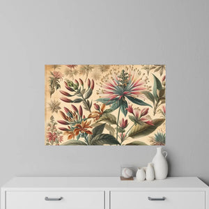 Vintage Flowers Wall Decals – Chic Polyester - Dipaliz - Home Decor