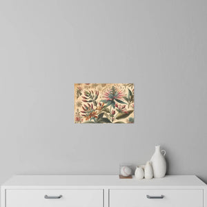 Vintage Flowers Wall Decals – Chic Polyester - Dipaliz - Home Decor