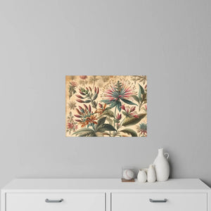 Vintage Flowers Wall Decals – Chic Polyester - Dipaliz - Home Decor
