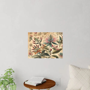 Vintage Flowers Wall Decals – Chic Polyester - Dipaliz - Home Decor