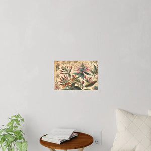 Vintage Flowers Wall Decals – Chic Polyester - Dipaliz - Home Decor
