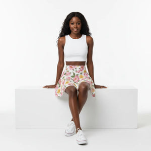 Peony and Sunflowers Women’s Skater Skirt (aop) - Skirts