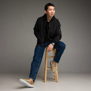 Canvas Shoes Men’s Slip Vintage Map Adventure Style - Dipaliz - Sneakers