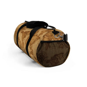 Vintage Map Travel Duffel Bag - Weekend Adventure - Dipaliz - Bags