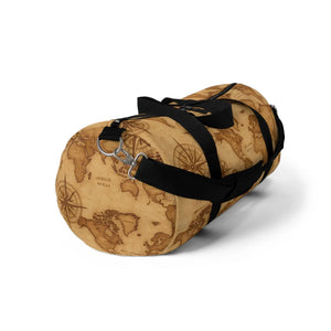 Vintage Map Travel Duffel Bag - Weekend Adventure - Dipaliz - Bags
