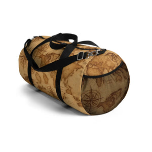Vintage Map Travel Duffel Bag - Weekend Adventure - Dipaliz - Bags